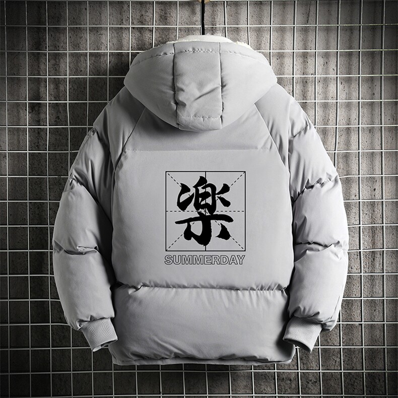 MY16197-P100加厚加绒连帽衣男大码服男面包服男网格挂拍,男装棉衣,电商A040A