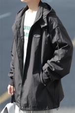 港风冲锋衣男休闲宽松潮百搭外套女男士工装夹克JK7569P75控98，男装夹克，星座226-1