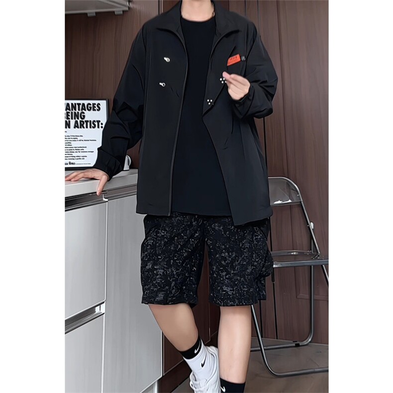 F158/P50有报告UPF50+紫外线防晒衣男飞机扣中式风防晒服，男装防晒衣，电商基地A050