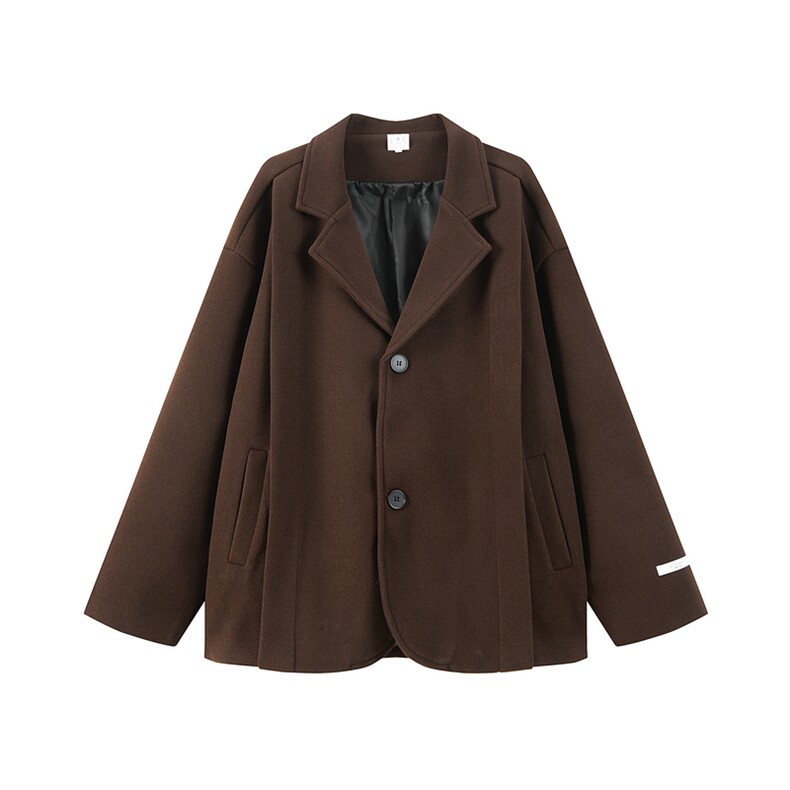 加棉加厚西装短款毛呢大衣风衣504-F21-P75控118(加棉P85控128)，男装西服套装，星座504