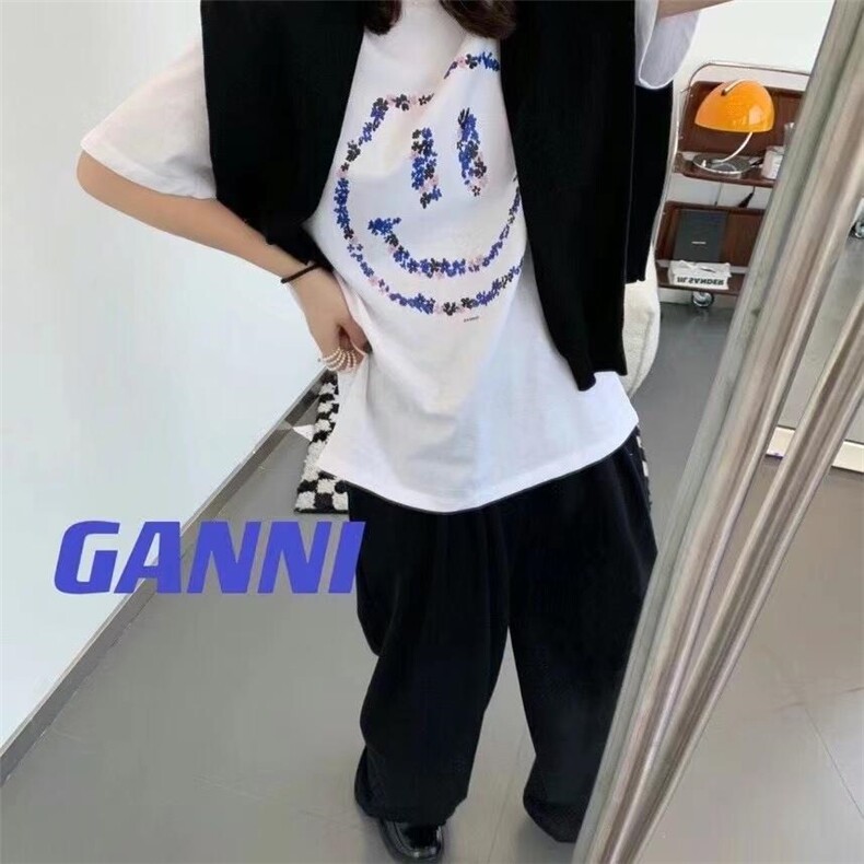 笑脸T黑白2色均码现货，其它，G