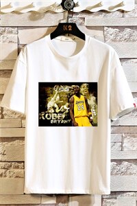 2021夏季砖墙日系大码男黑曼巴纪念版科比短袖印花T恤T1064-P25图片