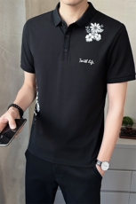 男装Polo衫翻领短袖印花透气2025新款短袖t恤C317-1859-P55，男装T恤，电商C317