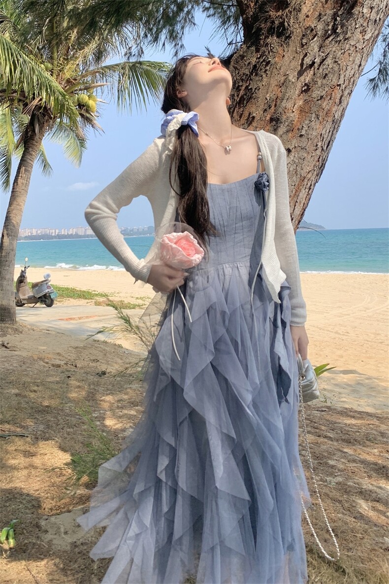 现货-2025年夏季新款两件套连衣裙P175K238,女装套装/套裙,浪娴服饰