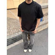 cleanfit披荆斩棘刺绣短袖男款夏季美式重磅半袖t恤潮LJT1022-P29，男装T恤，星座1008
