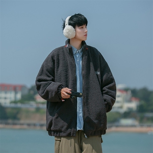 B225-W8530-P110-X138-透明标签羊羔毛加厚棉服-材质60%棉40%涤纶图片