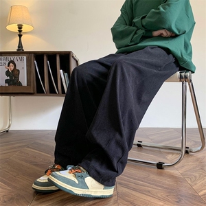 2026秋季新款灯芯绒宽松褶边休闲裤M~5XL XZ604-KG43-P45控58图片
