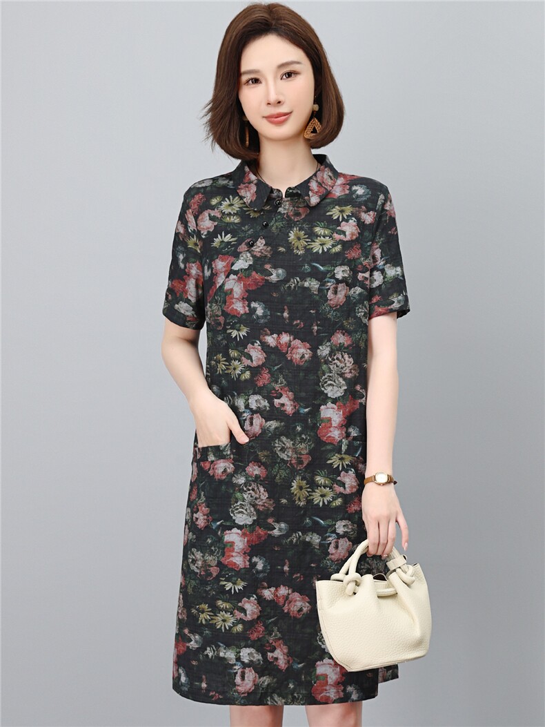 2026夏季新款时尚气质显瘦休闲舒适连衣裙,女装连衣裙,独衣靓