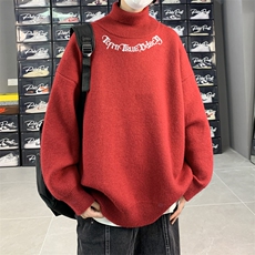 高质量！秋冬季高领毛衣加绒加厚翻领针织衫男毛衣FL518-特P38，男装针织衫/毛衣，电商B371