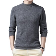 BD8185钱塘2020-2中青年男装春秋新款薄款纯色长袖，男装针织衫/毛衣，钱塘207-2