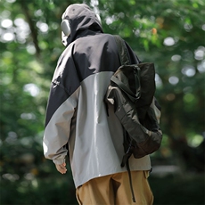 Wt1058-P65山系宽松型潮牌防水冲锋衣，男装夹克，星座1501-1