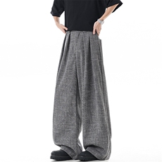 新款2026春夏季老钱风纹理西裤xz906-1-K1300特P50控89，男装西裤，星座906-1（原电商a316-2）