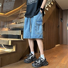 现货主推工装牛仔短裤！五分裤NB727P45，男装牛仔裤，电商C303
