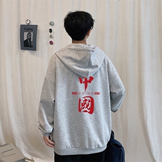 KS21198-P38加绒-P43连帽开衫卫衣男运动外套大码班服，男装卫衣，电商A040
