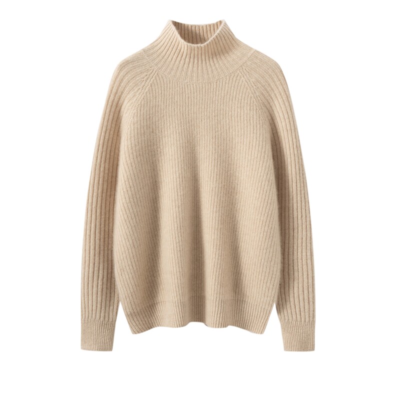 2025年秋季新款百搭女士高领长袖套头衫，女装羊绒衫，轻暖羊绒