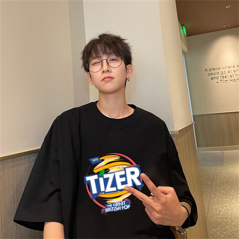 220g纯棉美式夏季短袖t恤男DT409-特批19控38,男装T恤,电商B370