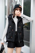 亮片百搭马甲，女装马甲，裳之恋语