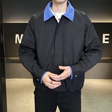 美式格子拼接cleanfit外套男设计感小众高级夹克JK265-P70，男装夹克，星座308B-2