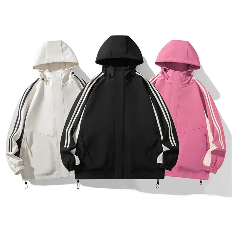 秋季二开宽松夹克男撞色三防冲锋衣外套DSA157B-JK7832-P75,男装夹克,电商A157B