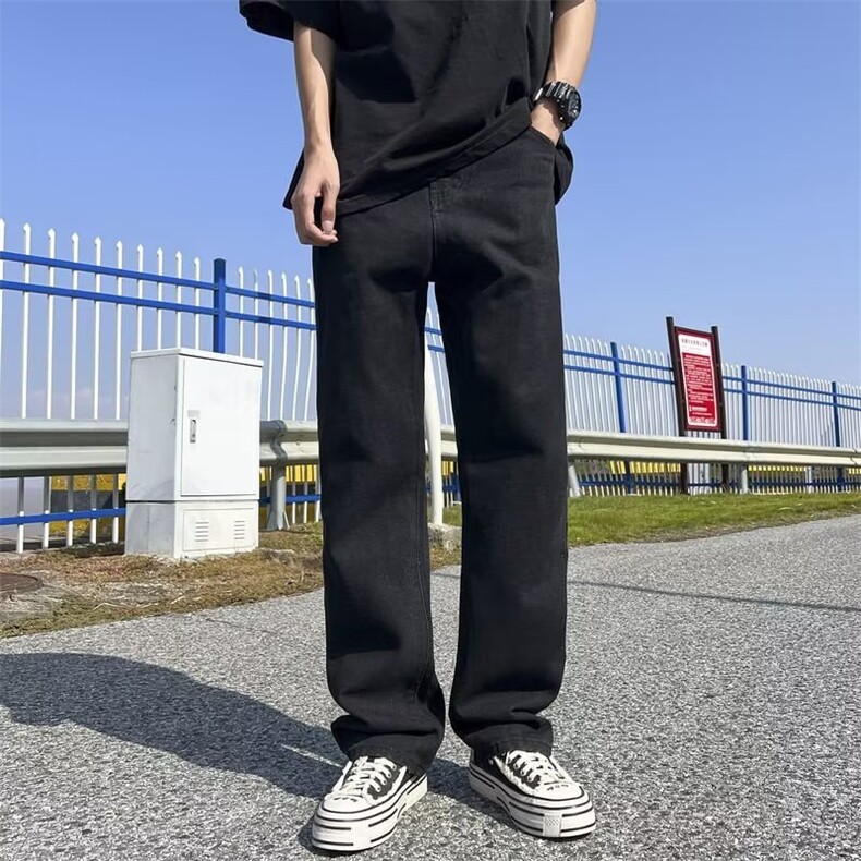 牛仔裤男秋季潮大码休闲裤子高街A740P45,男装牛仔裤,星座1116-2