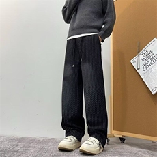 美式星空纹软牛仔裤男生阔腿直筒长裤抽绳耐磨水洗牛仔裤N6124，男装牛仔裤，星座1116A-1（原606A）