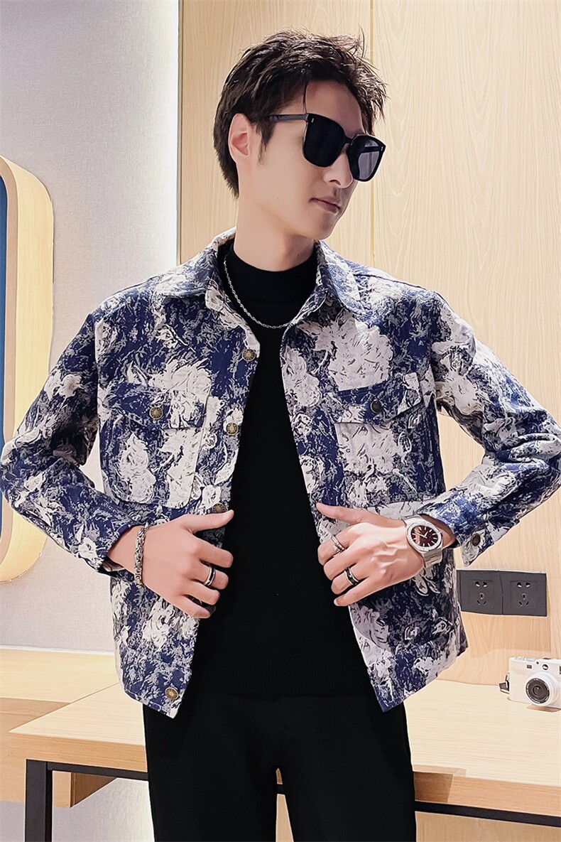 301A-1/J03/P75男士秋装新款个性痞帅夹克男潮流时尚外套,男装夹克,星座301A-1