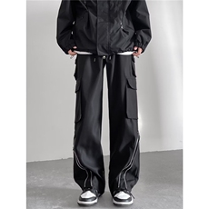 美式工装裤男高街拉链设计冲锋裤机能登山裤1001-1-MK532-P40，男装工装外套，星座1001-1