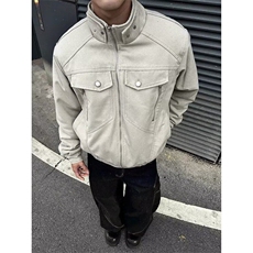 蛇年限定美式座山雕棉服男款冬季毛领剪裁解构夹克厚外套，男装夹克，星座506A