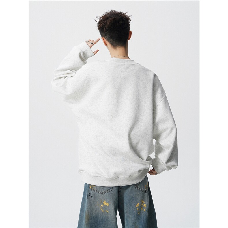 WY5530-P40特加绒P45特大码刺绣高品质华棉重磅卫衣,男装卫衣,电商D232