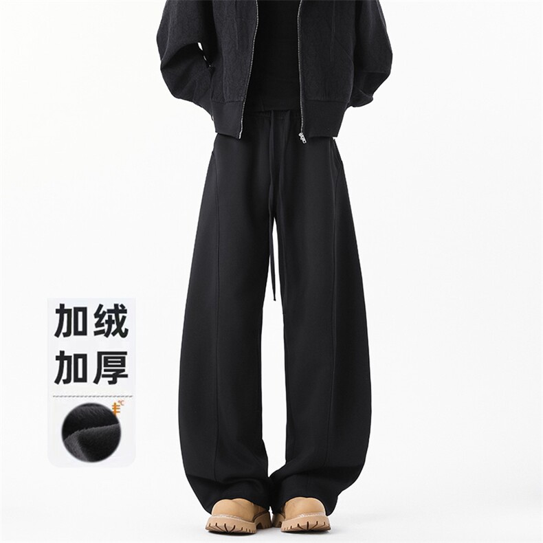 B258-K2939加绒40控98抖音品质弯刀卫裤65%棉35%聚酯纤维,男装休闲裤,电商B258