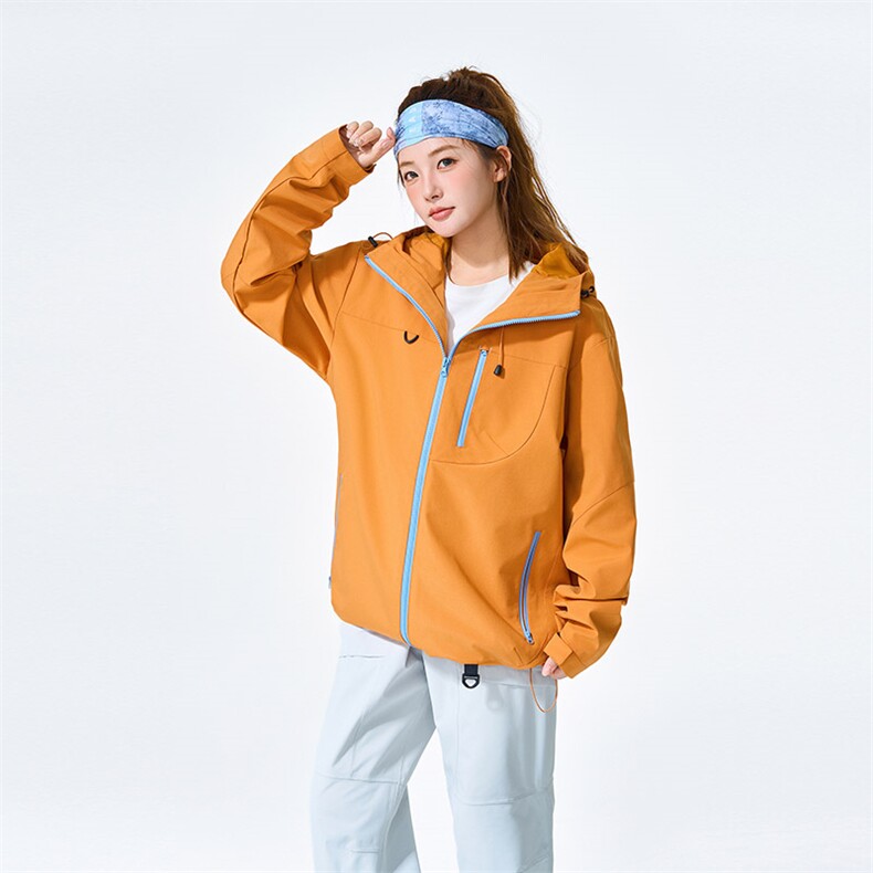 新款男女高品质户外登山服青少年学生冲锋衣夹克外套HS6633-P80,男装夹克,星座1206（原A206）