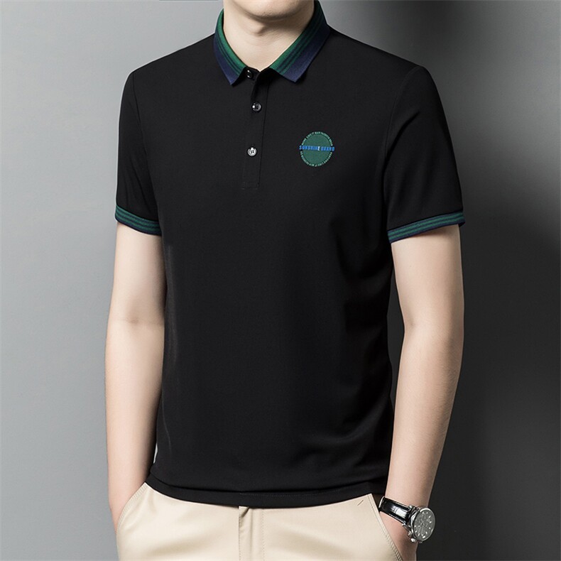 2024夏季新款短袖T恤男上衣薄款休闲宽松半袖polo体恤衫SW552-P63,男装Polo衫,星座1105-3
