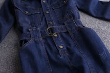 大货已出工装连体阔腿牛仔裤女显瘦宽松连衣裤18895P125控178，女装牛仔裤，艾青服饰