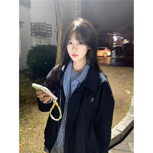 百搭夹克新款原宿简约文艺潮流时尚ins气质慵懒流行601-1-Y620图片
