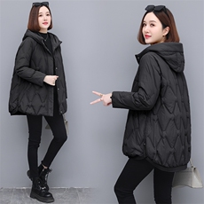 时尚气质休闲连帽羽绒服修身显瘦保暖外套，女装羽绒服，依恋蒂丝