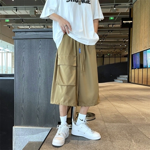 夏季多口袋工装七分裤男潮牌ins宽松休闲运动裤衩 K3527-P30图片