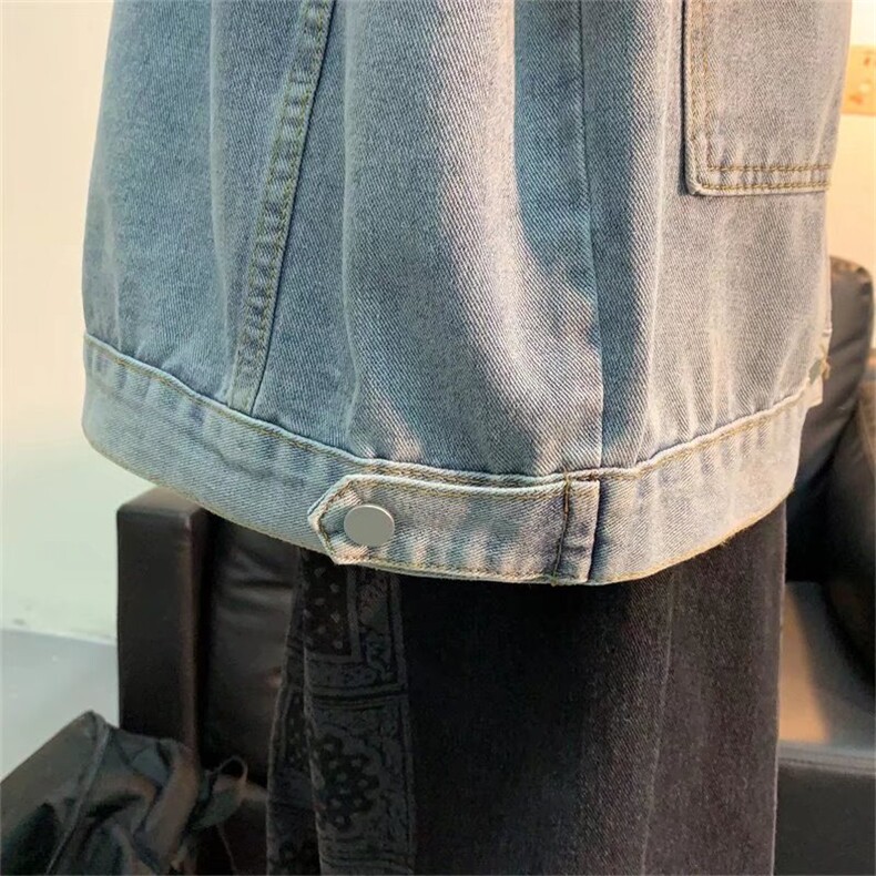 美式复古牛仔外套男款春季潮牌牛仔衣JK6004P48,男装夹克,星座1116-2
