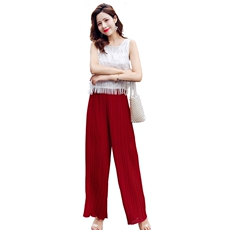 气质时尚无袖套装/套裙优雅2021年夏季个性舒适休闲，女装套装/套裙，安之芮娜