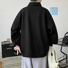 2023春上新立体提花长袖时尚翻领套头百搭卫衣男女481-P58控价78，男装卫衣，电商A441-1