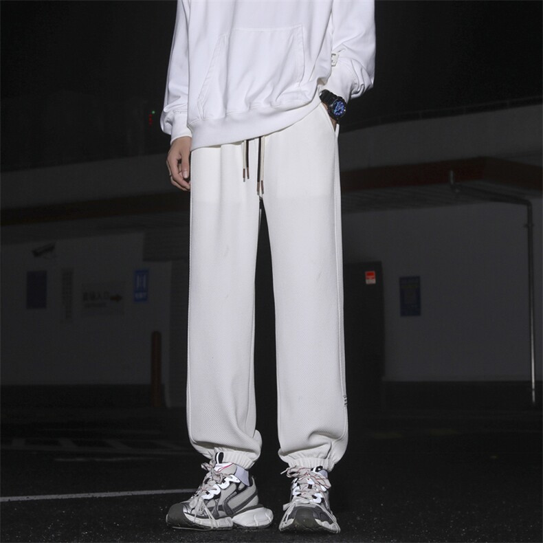 束脚休闲长裤纯色运动裤子秋季宽松百搭潮流潮牌卫裤K920-特批-32,男装休闲裤,星座718-1