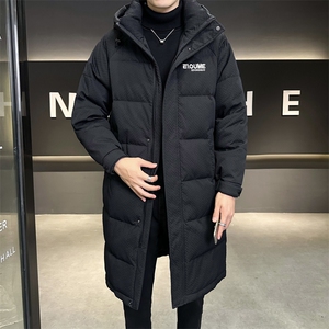 大货中长款羽绒服男2025新款连帽加厚防寒服C317-Y7959-P245图片