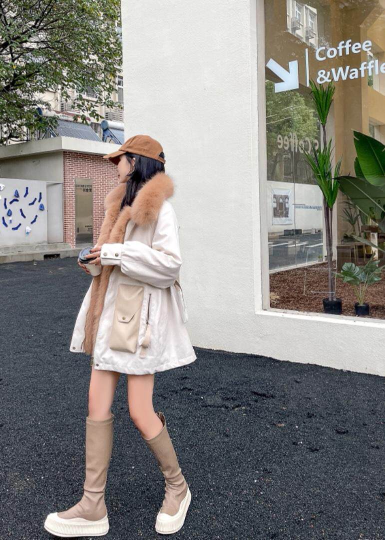 冬装狐狸毛派克服，其它，贻思茗