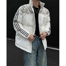 PU皮棉服冬季宽松港风棉衣立领冬装棉袄外套男MY249-特P105控168，男装棉衣，电商B370