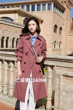 现货供应，拿货必补S-XL 欢迎朋友们光临杰菲娜风衣专家，女装风衣，杰菲娜(6F)