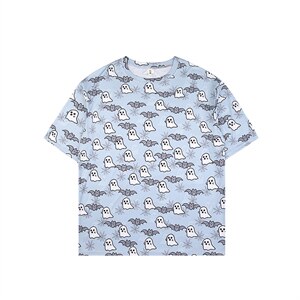 夏季新款印花短袖T恤男宽松镂空嘻哈潮流半袖图片