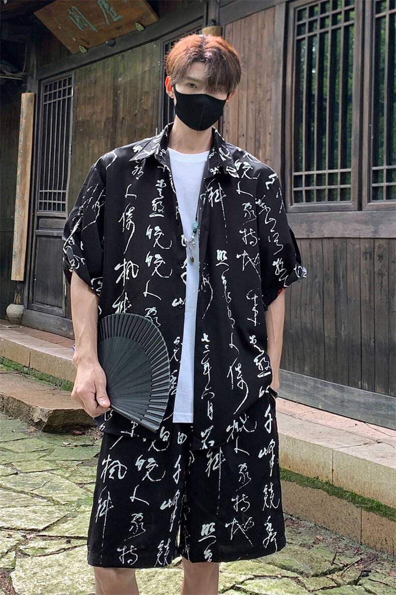 毛笔字套装TZ77836特P50衬衫DCS77837特P30DK77838特P20套装控98,男装衬衫,星座226-1