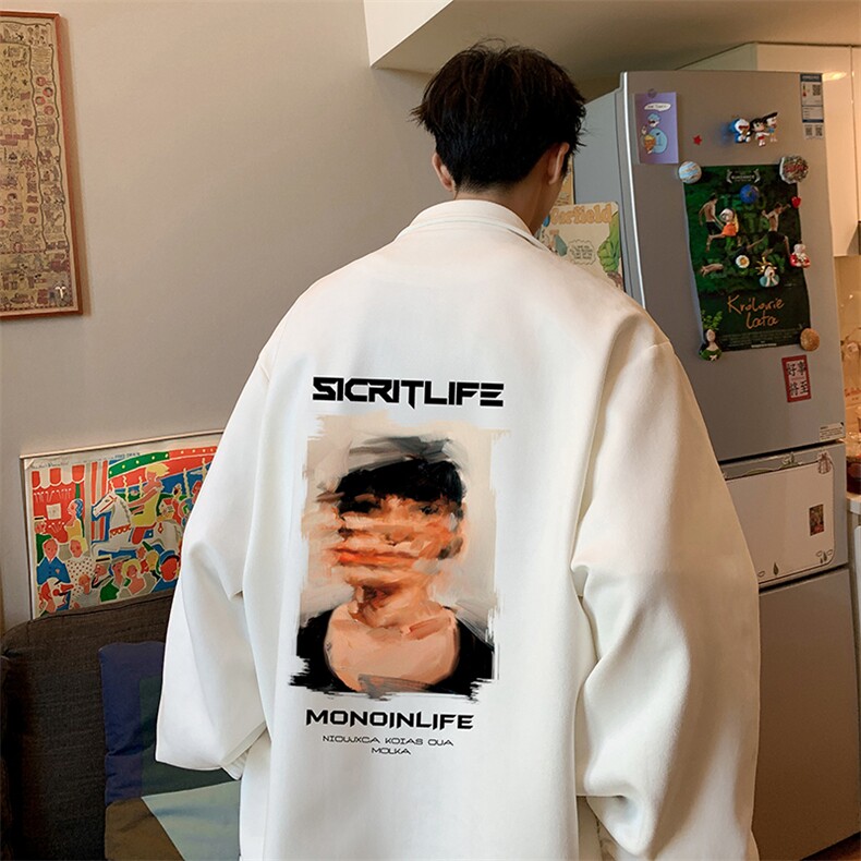 麂皮绒夹克男大码立领褂子外套JK85213-P68 加绒款-P78图片