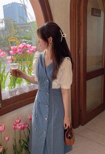 牛仔连衣裙系列图片