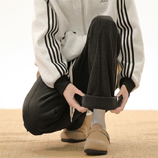 现货01加绒加厚休闲裤冬季潮牌褶皱直筒阔腿裤XZ211-1-K2470-P65，男装卫衣，星座211-1