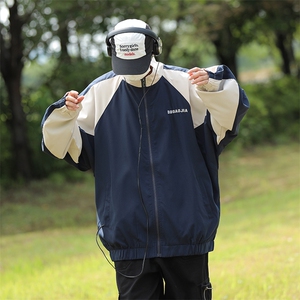 美式复古棒球服外套男士2024春秋季新款潮牌夹克上衣 W7828-P48图片